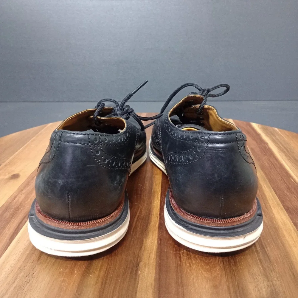 Cole Haan ZeroGrand Wingtip Oxford‎ Shoes Mens 9.5 Black Leather Office Work